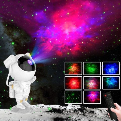 Projektor Gwiazd Nieba Led Dla Dzieci Lampka Nocna Astronauta Pilot Usb