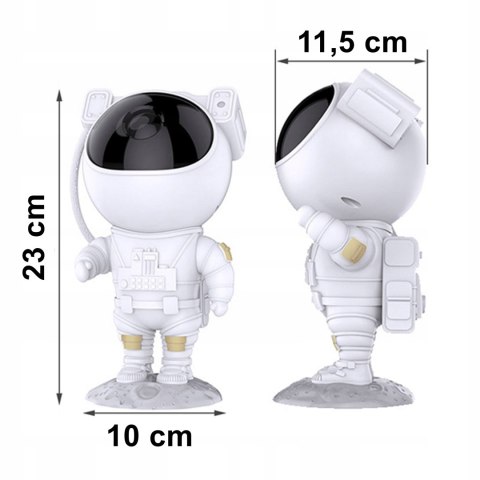 Projektor Gwiazd Nieba Led Dla Dzieci Lampka Nocna Astronauta Pilot Usb