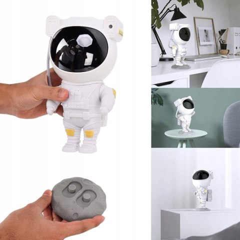 Projektor Gwiazd Nieba Led Dla Dzieci Lampka Nocna Astronauta Pilot Usb