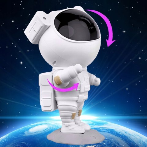 Projektor Gwiazd Nieba Led Dla Dzieci Lampka Nocna Astronauta Pilot Usb