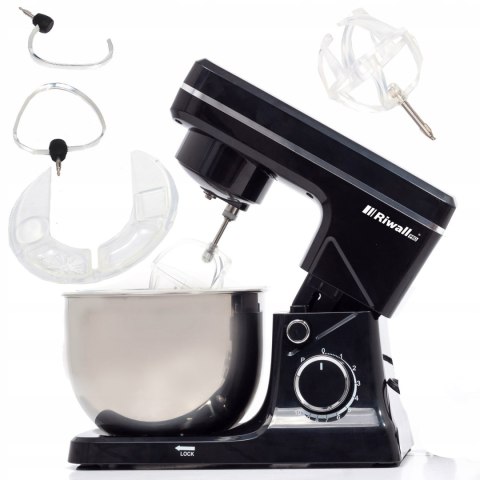 Robot Kuchenny Planetarny Riwall Kicia 1500W 10 Prędkości 4L 3 Końcówki