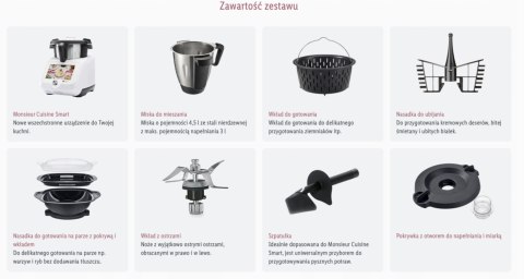Robot Kuchenny Silvercrest Monsieur Cuisine Smart 1200 Z Wi-Fi I 10 Funkcjami