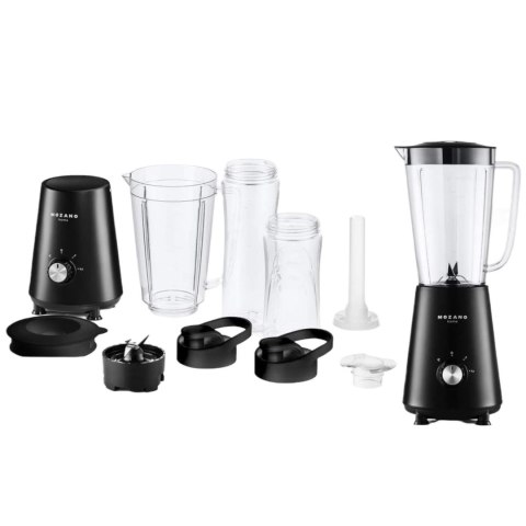 Blender Kielichowy 3W1 1L+Bidony 600/400Ml, 2 Wkłady Chłodzące, 6 Ostrzy