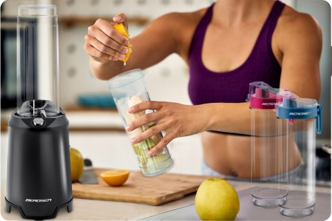 Blender Kielichowy Smoothie 700W Z 2 Butelkami Non-Drip, Dla Zdrowej Diety