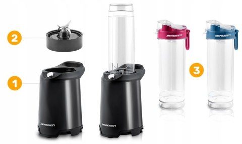 Blender Kielichowy Smoothie 700W Z 2 Butelkami Non-Drip, Dla Zdrowej Diety
