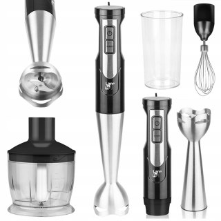 Blender Ręczny Lafe 3W1 800W Noże Stali 700Ml Kubek Turbo Ubijanie Piany
