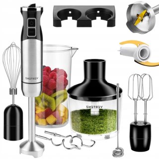 Blender Reczny Titan 1400W 8 Prędkości, Turbo, Tytanowe Ostrza + Akcesoria