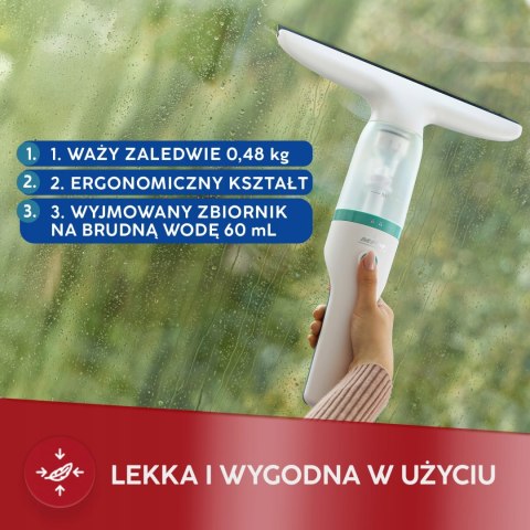 Ergonomiczna Myjka Do Szyb Mpm Mds-01, 40 Min Bateria, 28 Cm Ściągaczka