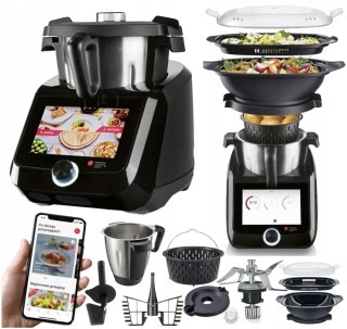 Lidlomix 2025 Monsieur Cuisine Smart Czarny Wi-Fi 11 Funkcji 8-Calowy Ekran