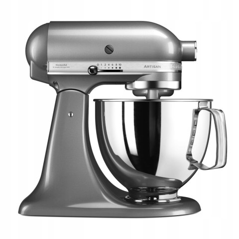 Mikser Kitchenwaid Artisan Metalowy 4,8L Jasny Szary, Ruch Planetarny