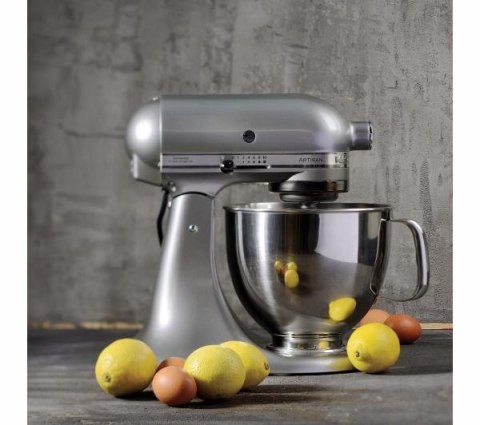Mikser Kitchenwaid Artisan Metalowy 4,8L Jasny Szary, Ruch Planetarny