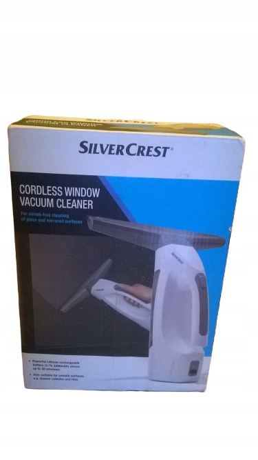 Myjka Do Okien Silvercrest 28Cm Bezprzewodowy 14W Akumulator 2200Mah 40Min