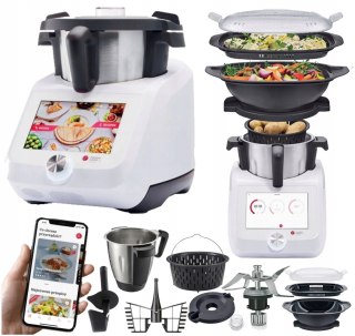 Robot Kuchenny Lidlomix 2025 1200W Wi-Fi 8-Calowy Ekran 11-Funkcyjny Zestaw
