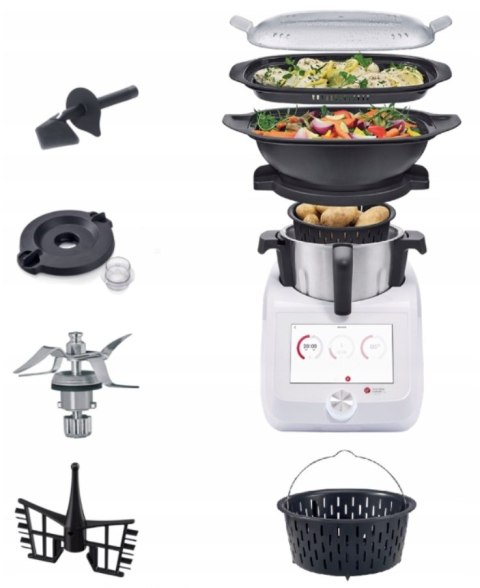 Robot Kuchenny Lidlomix 2025 1200W Wi-Fi 8-Calowy Ekran 11-Funkcyjny Zestaw