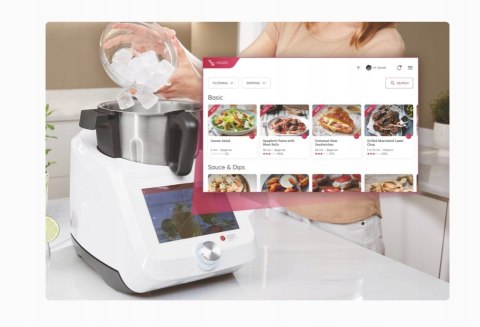 Robot Kuchenny Lidlomix 2025 1200W Wi-Fi 8-Calowy Ekran 11-Funkcyjny Zestaw