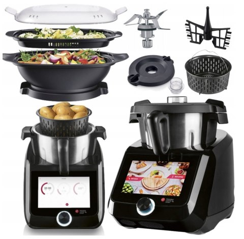 Robot Kuchenny Lidlomix Smart 2025 Czarny 10-Funkcyjny, Wi-Fi Ekran 8-Cal