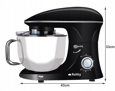 Robot Kuchenny Ruhhy 2200W 6,2L - Mikser Planetarny 6W1 Z Akcesoriami