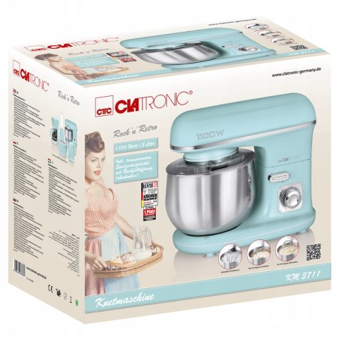 Robot Planetarny Clatronic Km 3711 1100W 5L W Zielonym Kolorze
