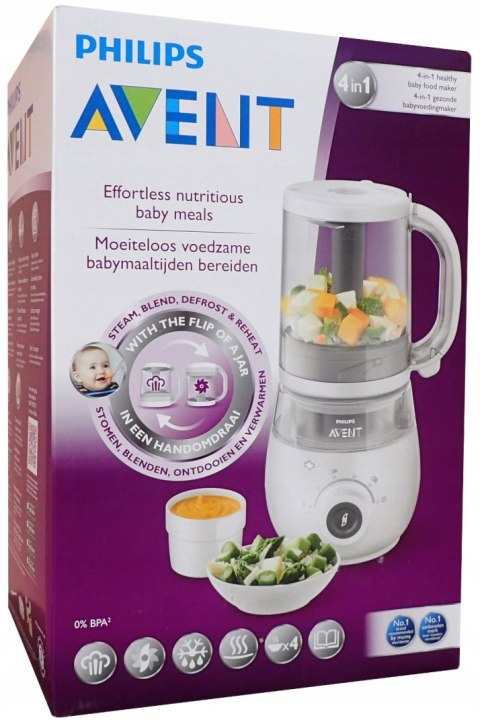 Wydajny Blender Philips Avent 4W1: Parowar, Mikser - Gotowanie I Miksowanie