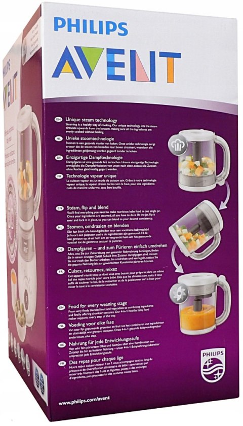 Wydajny Blender Philips Avent 4W1: Parowar, Mikser - Gotowanie I Miksowanie