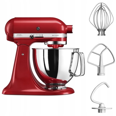 Wystajny Mikser Planetarny Kitchenaid Artisan Empire Czerwony 4,8L Metalowy