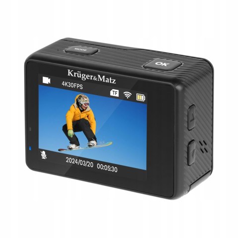 Kamera Sportowa 4K 60Fps Kruger&Matz Vision Z Pilotem I Akcesoriami