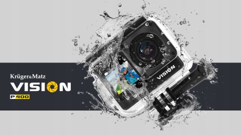 Kamera Sportowa 4K 60Fps Kruger&Matz Vision Z Pilotem I Akcesoriami