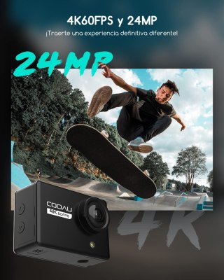 Kamera Sportowa Cooau Cu-Spc05 24Mp 4K 60Fps Wifi Wodoodporna 40M