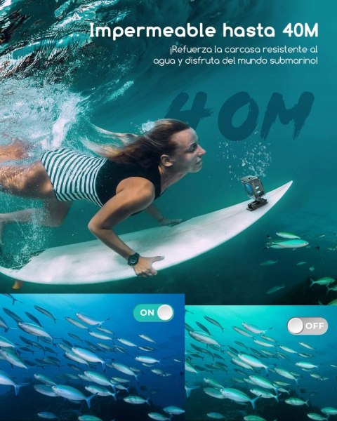 Kamera Sportowa Cooau Cu-Spc05 24Mp 4K 60Fps Wifi Wodoodporna 40M