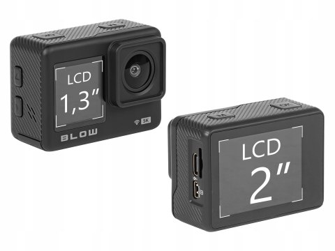 Kamera Sportowa Go Pro 4U 5K 20Mpx Dotykowy Ekran 160° Wifi Pilot Akcesoria