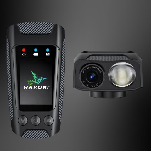 Kamera Sportowa Rowerowa 4K/60Fps Uhd Z Latarką I Klaksonem 4W1 64Gb Hakuri