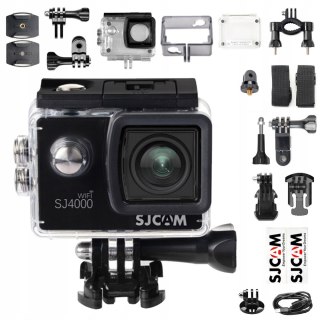 Kamera sportowa SJCAM SJ4000 WiFi, 4K, 12 Mpx, ekran 2 cale, czarna