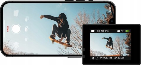 Kamera sportowa SJCAM SJ4000 WiFi, 4K, 12 Mpx, ekran 2 cale, czarna
