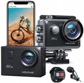 Kamera Sportowa Wolfang Ga300 4K 60Fps 24Mp Wodoodporność 40M Eis Wifi