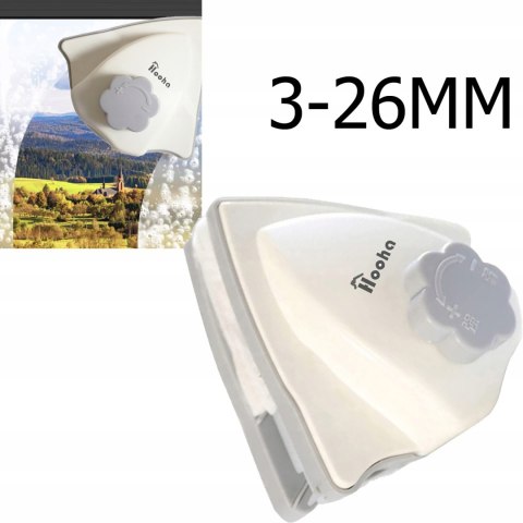 Magnetyczny Środek Do Czyszczenia Okien Dwustronny Regulacja 3-26Mm Z Liną
