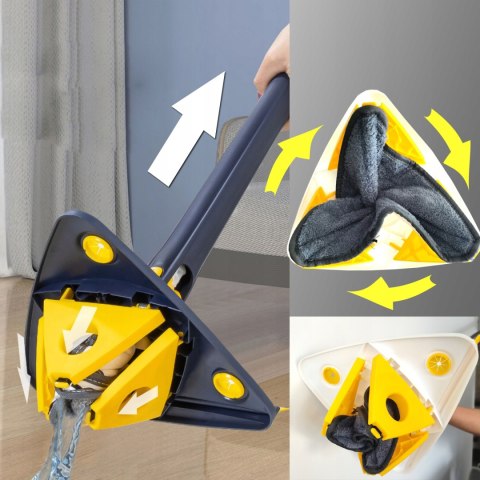 Mop Czyszczący Hooha 127Cm 360° 2W1, Okna, Ściany, Podłogi, Push-Pull