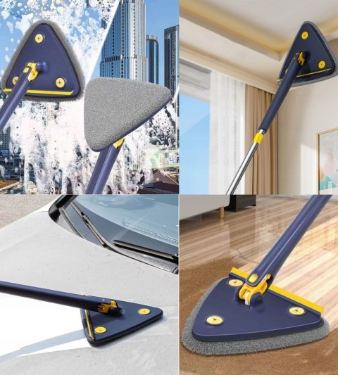 Mop Czyszczący Hooha 127Cm 360° 2W1, Okna, Ściany, Podłogi, Push-Pull
