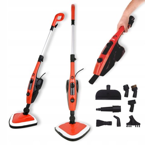 Mop Parowy Myjka 2W1 1500W Do Podłóg, Okien I Tkanin Z Obrotową Głowicą