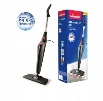 Mop Parowy Vileda Steam Plus Xxl 2 Wkłady 40Cm Szybki Start Czyste Podłogi