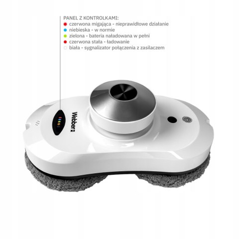 Robot Myjący Do Okien Webber Wm 169 Silver Edition Z Aplikacją, 4 Tryby