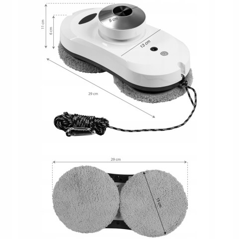 Robot Myjący Do Okien Webber Wm 169 Silver Edition Z Aplikacją, 4 Tryby