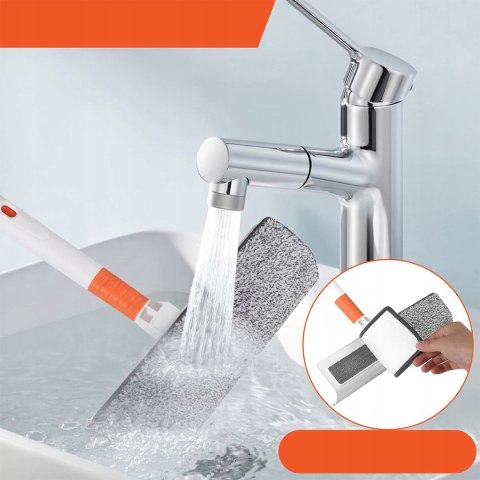 Teleskopowa Myjka Do Okien 2W1 - 208Cm Mop Z Mikrofibrą I Ściągaczką