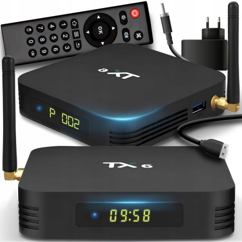 Android Tv Box Retoo Tx6 9, 4/32Gb, Ultra Hd, Kodi, Hdmi, Pilot
