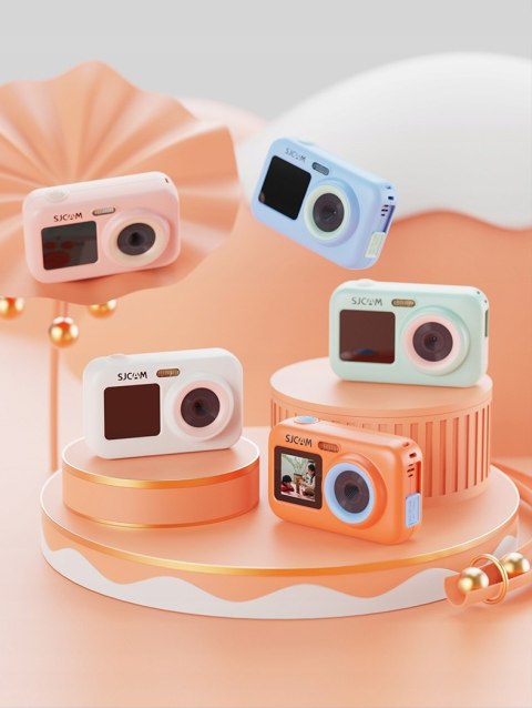 Aparat Dla Dzieci 10Mpx 1080P Sjcam Funcam+ 2 Lcd Trwały I Ergonomiczny