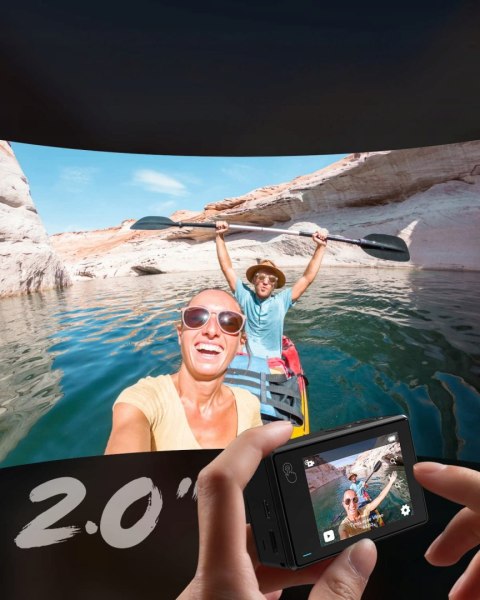 Kamera Akcji Cooau 4K 24Mp Wifi, Wodoodporna Do 40M, Eis, Mikrofon