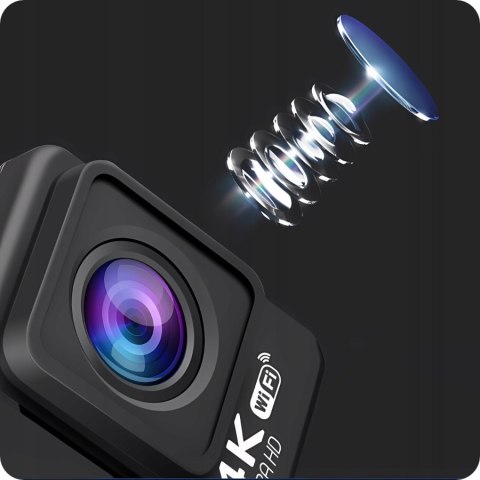 Kamera Sportowa Gomedia 4K Uhd 60Fps Wi-Fi Usb-C V-35 Imx386 Pilot Pro