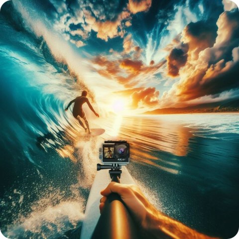 Kamera Sportowa Gomedia 4K Uhd 60Fps Wi-Fi Usb-C V-35 Imx386 Pilot Pro