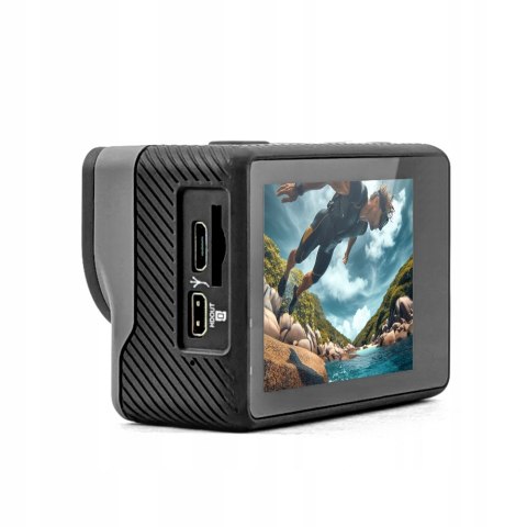 Kamera Sportowa Gomedia V-30 4K 30Fps Wifi, Akcesoria I Monopod