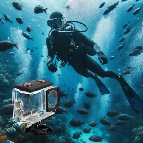 Kamera Sportowa Gomedia V-30 4K 30Fps Wifi, Akcesoria I Monopod