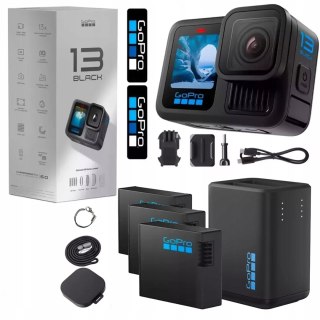 Kamera Sportowa Gopro Hero13 Black 5,3K Hypersmooth 6.0 Podwójna Ładowarka